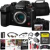 Panasonic Lumix GH6 Mirrorless Camera (DC-GH6BODY) + Sony 64GB Tough SD Card + Card Reader + Corel Photo Software + Case + Flex Tripod + Hand Strap + Memory Wallet + Cap Keeper + More (Renewed)