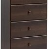 Prepac Astrid 6-Drawer Tall Chest, Espresso