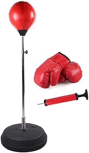 Punching Bag, Reflex Bag Boxing for adults kids, Boxing Speed Ball Training Household Tumbler Vent Decompression Ball Vertical Sanda Punching Bag Fitness Equipment Decompression Equipment Exercise Res