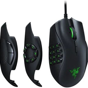 Razer Naga Trinity Gaming Mouse: 16,000 DPI Optical Sensor - Chroma RGB Lighting - Interchangeable Side Plate w/ 2, 7, 12 Button Configurations - Mechanical Switches