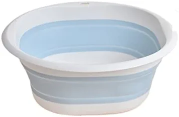 SAAAJ Cleaning Bucket Plastic Foldable Basin Portable Wash Basins Folding Laundry Tub Bathroom Kitchen AccessoriesTravel Durable Folding Wash Basin