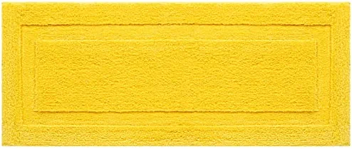 SHACOS Super Soft Bathroom Runner Rug Mat 24"x60" Non Slip Bath Rug Runner Microfiber Absorbent Bath Mat Shower Rug Bathroom Vanity Sink Bathtub Rug Machine Washable (24"x60", Yellow)