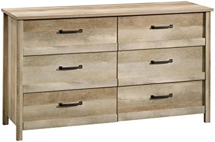 Sauder Cannery Bridge 6-Drawer Dresser, Lintel Oak finish