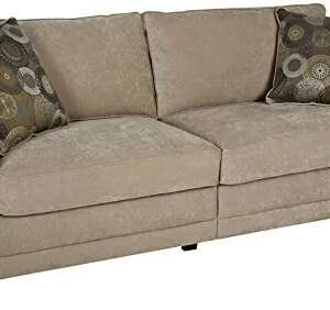 Serta Copenhagen 73" Sofa - Pillowed Back Cushions and Rounded Arms, Durable Modern Upholstered Fabric - Tan