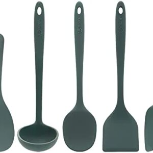 Sillymann Silicone Kitchen Utensils Set 5 PCS_Ocean Green