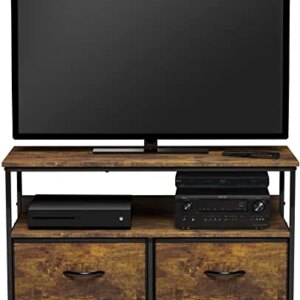 Sorbus TV Stand Dresser with 2 Drawers - Television Riser Chest with Storage - Bedroom, Living Room, Closet, & Dorm Furniture