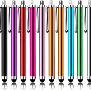 Stylus Pens for Touch Screens, LIBERRWAY Stylus Pen 10 Pack of Pink Purple Black Green Silver Stylus Universal Touch Screen Capacitive Stylus Compatible with Kindle ipad iPhone Samsung