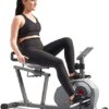 Sunny Health & Fitness Essential Recumbent Exercise Bike with Optional Enhanced Bluetooth and Sunnyfit APP Connectivity