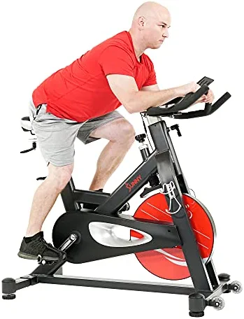 Sunny Health & Fitness Evolution Pro Magnetic Belt Drive Indoor Exercise Cycling Bike