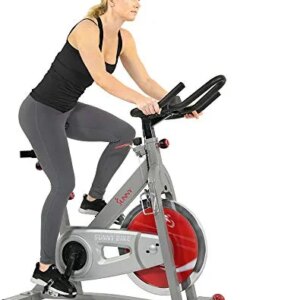 Sunny Health & Fitness Indoor Exercise Bike with Device Mount and Optional Exclusive SunnyFit® App Bluetooth Connectivity