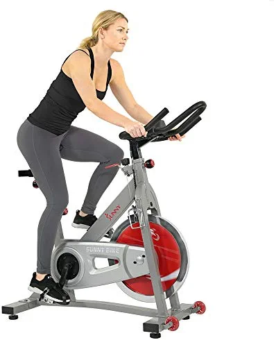 Sunny Health & Fitness Indoor Exercise Bike with Device Mount and Optional Exclusive SunnyFit® App Bluetooth Connectivity