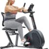 Sunny Health & Fitness Recumbent Exercise Bike w/Optional Exclusive SunnyFit™ App and Enhanced Bluetooth Connectivity