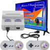 Super Retro Game Console – Classic Mini Retro Game System Built-in 821 Games and 2 Controllers, Plug and Play 8-bit Old School Entertainment System- HDMI Output(Purple Button)