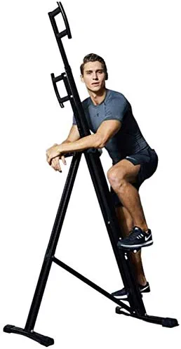 TAISK Vertical Climber Machine with Adjustable Handle Home Stepping Fitness Equipment for Whole Body Cardio Workout Training - Black