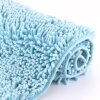 TENGTENGLINK Bath Mats for Bathroom Soft Chenille Bathroom Rugs Anti-Slip 17x24 Inch Sky Blue Shower Doormat,Ultra Water Absorbent Floor Mats.