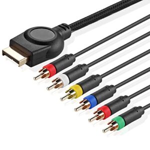 TNP PS3 PS2 Component AV Cable (6 Feet) Premium High Resolution HDTV Component RCA Audio Video Cable for Sony Playstation 3 PS3 and Playstation 2 PS2 Gaming Console [Playstation 3]