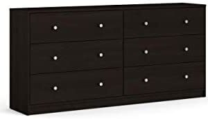 Tvilum 6 Drawer Double Dresser, 1, Coffee