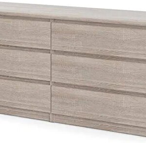 Tvilum Scottsdale 6 Drawer Double Dresser, Truffle