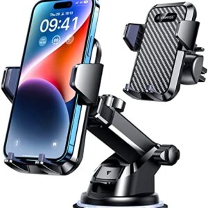 VANMASS Universal Car Phone Mount,【Patent & Safety Certs】Upgraded Handsfree Stand, Phone Holder for Car Dashboard Windshield Vent, Compatible iPhone 13 12 11 Pro Max Xs XR X 8, Galaxy s20 Note 10 9