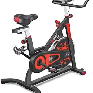 VIGBODY Exercise Bike, Indoor Cycling Bike Stationary Bikes for Home GYM, Spin Bike with Comfortable Seat Cushion, Fitness Bike Workout Equipment for Cardio Training