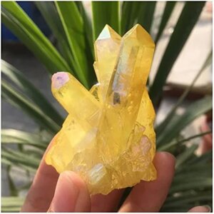 WGPHD Health & Household Natural and Beautiful Citric electroplated Quartz