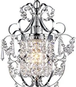 Whse of Tiffany RL4025 Jess Crystal Chandelier, 1 11" x 15", Chrome