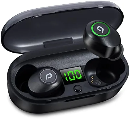 Wireless Bluetooth Earbuds, Bluetooth 5.0 Earphones in Ear Headphones with Wireless Charging Case, Premium Stereo Noise Cancelling Wireless Earphones Built-in Mic Headset with Deep Bass for Sport,Work