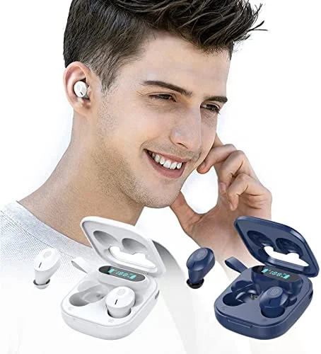 Wireless Dual Ear Bluetooth5.3 Headset Motion Waterproof Intelligent Noise Reduction Fingerprint Control Built-in Voice Assistant Portable Earphone,Lightweight Design