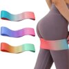 YOAHOME Gradient Resistance Bands, Yoga Resistance Bands, 3-Level Booty Hip Bands for Squat Exercise Workout Fitness Yoga Gym Pilates Loop Elastic Bands