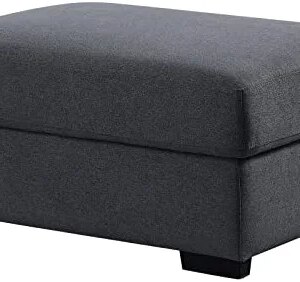 asunflower Fabric Ottoman Couch Dark Grey Chaise Lounge for Sectional Sofa Set for Living Room Home Office Furniture Couch Set