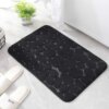 chakme Extra Soft Cobblestone Memory Foam Bath Mat Non Slip Water Absorbent Bathroom Rugs Machine Washable (17 x 24 , Black)