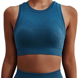 lnmuld Womens Sports Bra Seamless Yoga Bra Fitness Training Running Shirt Yoga Tank Top Beauty Girl Bra