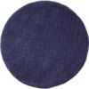 mDesign Soft Microfiber Polyester Non-Slip Round Spa Mat, Plush Water Absorbent Accent Rug for Bathroom Vanity, Bathtub/Shower, Machine Washable - 24" Diameter - Navy Blue