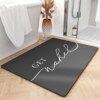 tchdio Cute Bathroom Rugs Washable Bath Mat for Bathroom Non Slip Black Bathroom Rug for Bathroom Cute Bathroom Mats Super Absorbent Bath Mats Quick Dry 17"x24" Bath Mat