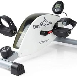 DeskCycle Under Desk Bike Pedal Exerciser - Desk Exercise Equipment with Magnetic Resistance - Leg Exerciser While Sitting for Office Workout or Home Fitness