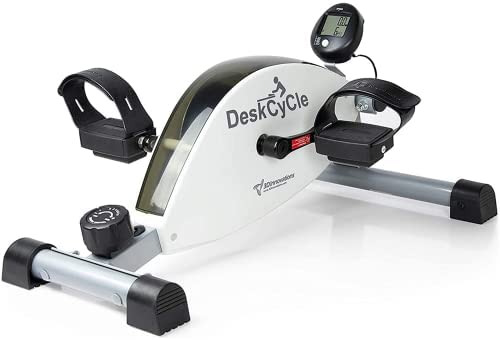 DeskCycle Under Desk Bike Pedal Exerciser - Desk Exercise Equipment with Magnetic Resistance - Leg Exerciser While Sitting for Office Workout or Home Fitness