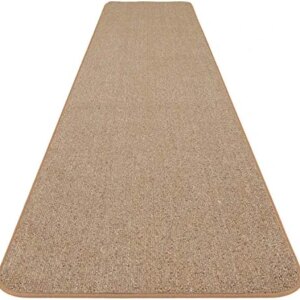 House, Home and More Skid-Resistant Carpet Runner - Pebble Beige - 6 Feet X 36 Inches