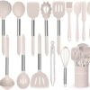 Stainless Steel Kitchen Cooking Utensil Set, Umite Chef 15 pcs Cooking Utensils - Nonstick Kitchen Utensils Cookware Set Spatula Set -Kitchen Gadgets Utensils Set, Kitchen Tools Gift
