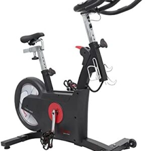 Sunny Health & Fitness Magnetic Rear Belt Drive Indoor Cycling Exercise Bike with RPM Cadence Sensor